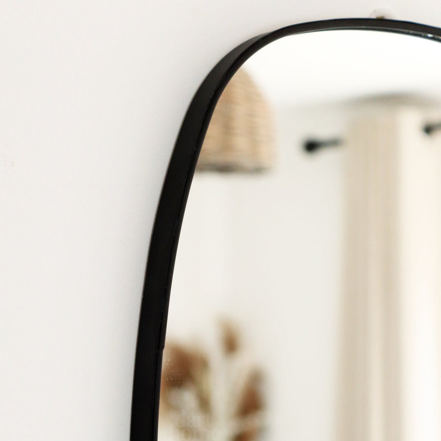 Wall Mirror Pebble Shape with Metal Frame-Home Decor > Decorative Accessories-casanuva-casanuva