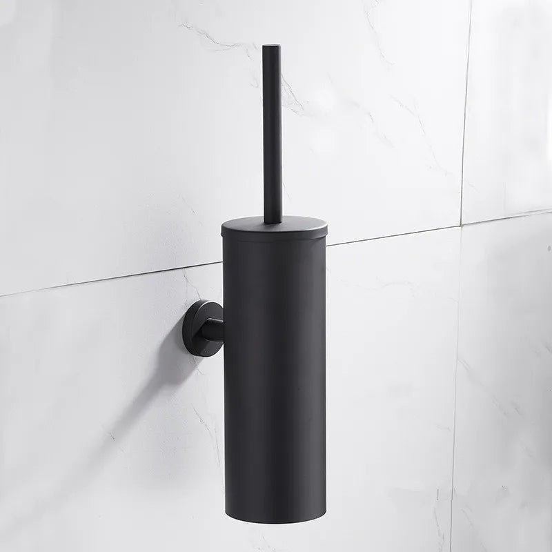 Wall-Mounted Toilet Brush Stylish Design for Modern Bathrooms-Bedding & Bath > Bathroom Accessories-casanuva-Matte Black-casanuva