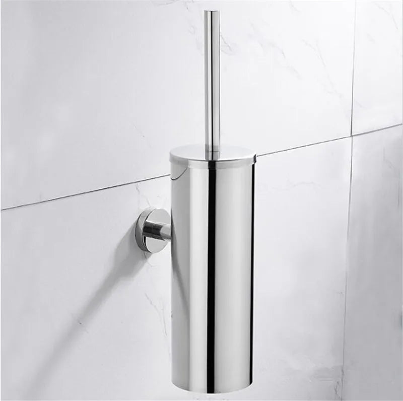 Wall-Mounted Toilet Brush Stylish Design for Modern Bathrooms-Bedding & Bath > Bathroom Accessories-casanuva-Polished Chrome-casanuva
