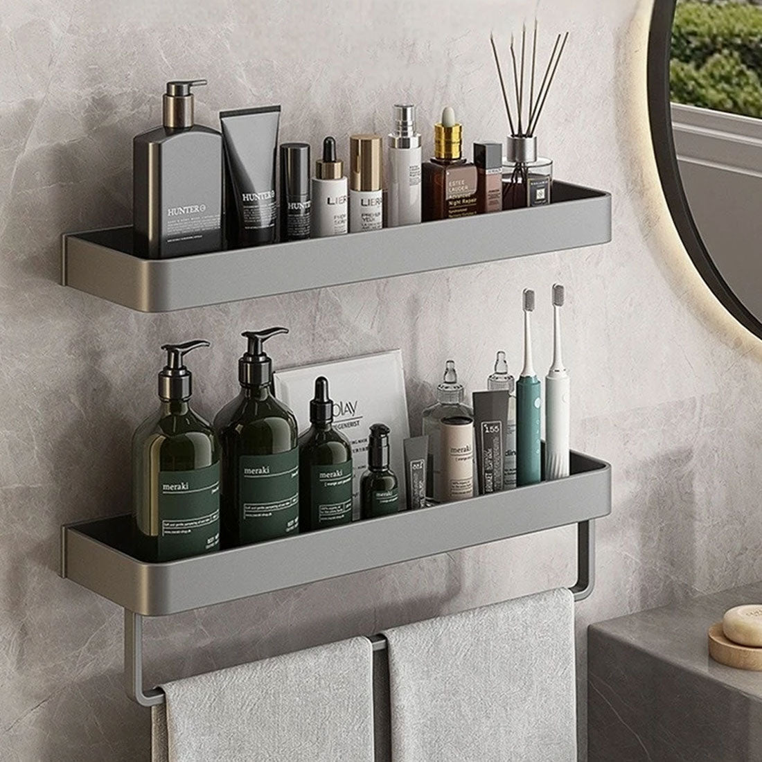 Wall Shelf for Organized Bathroom Storage-Bedding & Bath > Bathroom Accessories-casanuva-casanuva