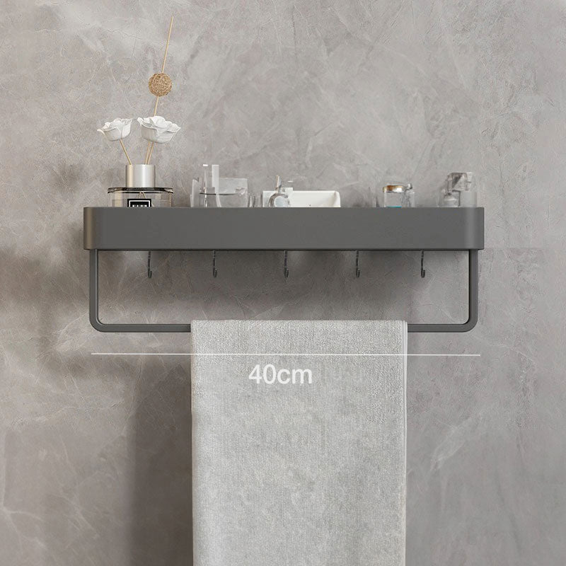 Wall Shelf for Organized Bathroom Storage-Bedding & Bath > Bathroom Accessories-casanuva-40cm - With towel holder-casanuva