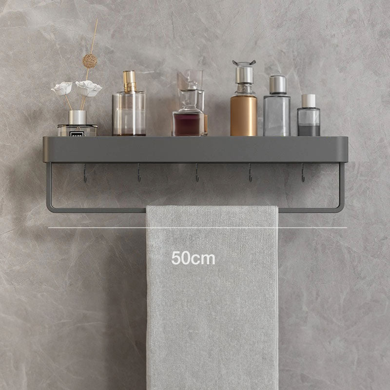 Wall Shelf for Organized Bathroom Storage-Bedding & Bath > Bathroom Accessories-casanuva-50cm - With towel holder-casanuva