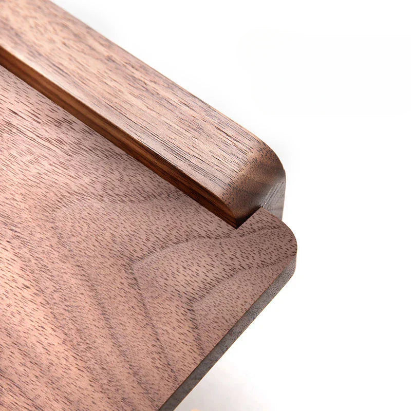 Walnut Roll Holder Stylish Wooden Wall Holder for Bathroom-Bedding & Bath > Bathroom Accessories-casanuva-casanuva