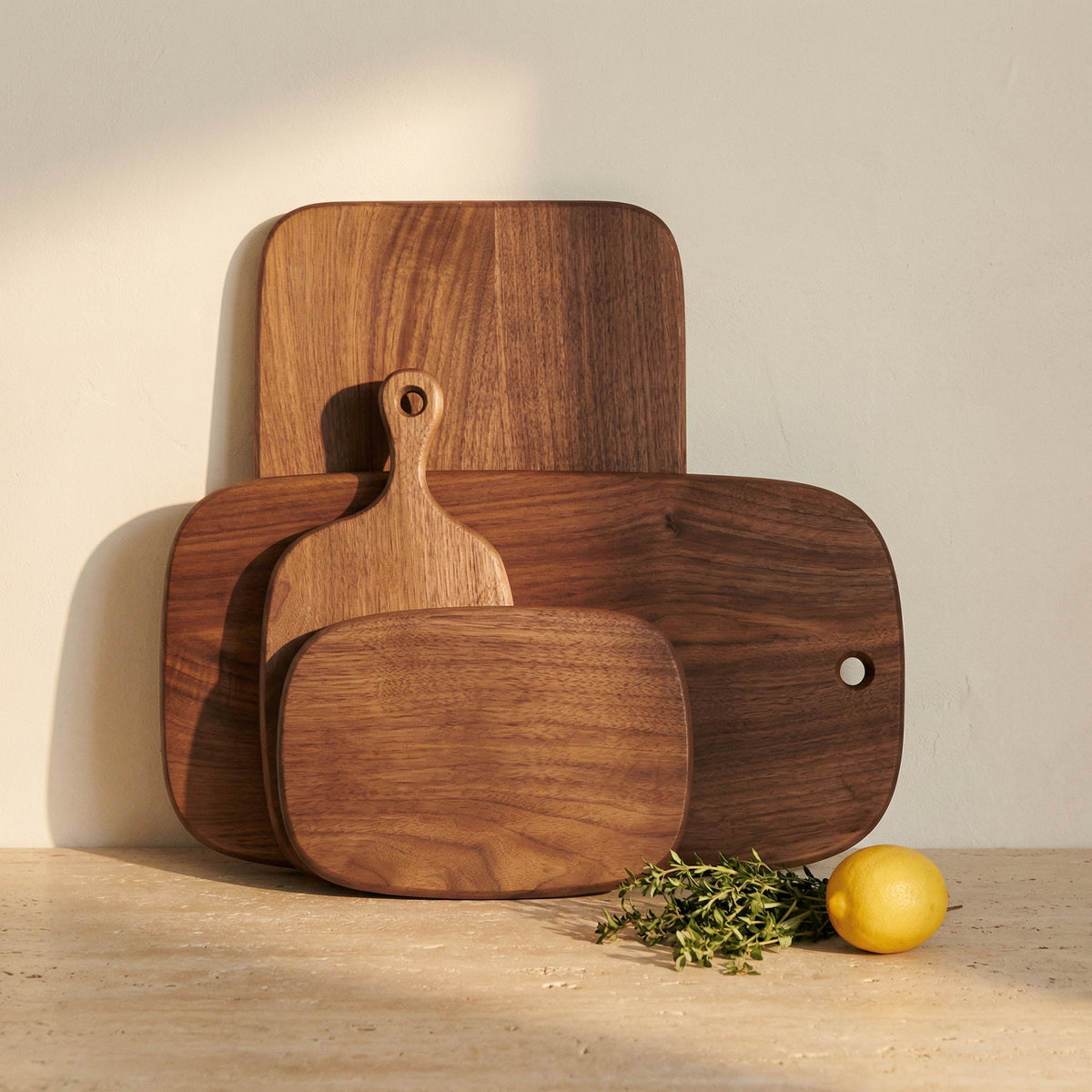 Walnut Wood Cutting Board Solid Serving Board-Kitchen & Dining > Cutting Boards-casanuva-casanuva