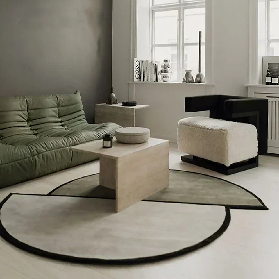 Washable Half-Circle Rug-Rugs & Mats > Area Rugs-casanuva-casanuva