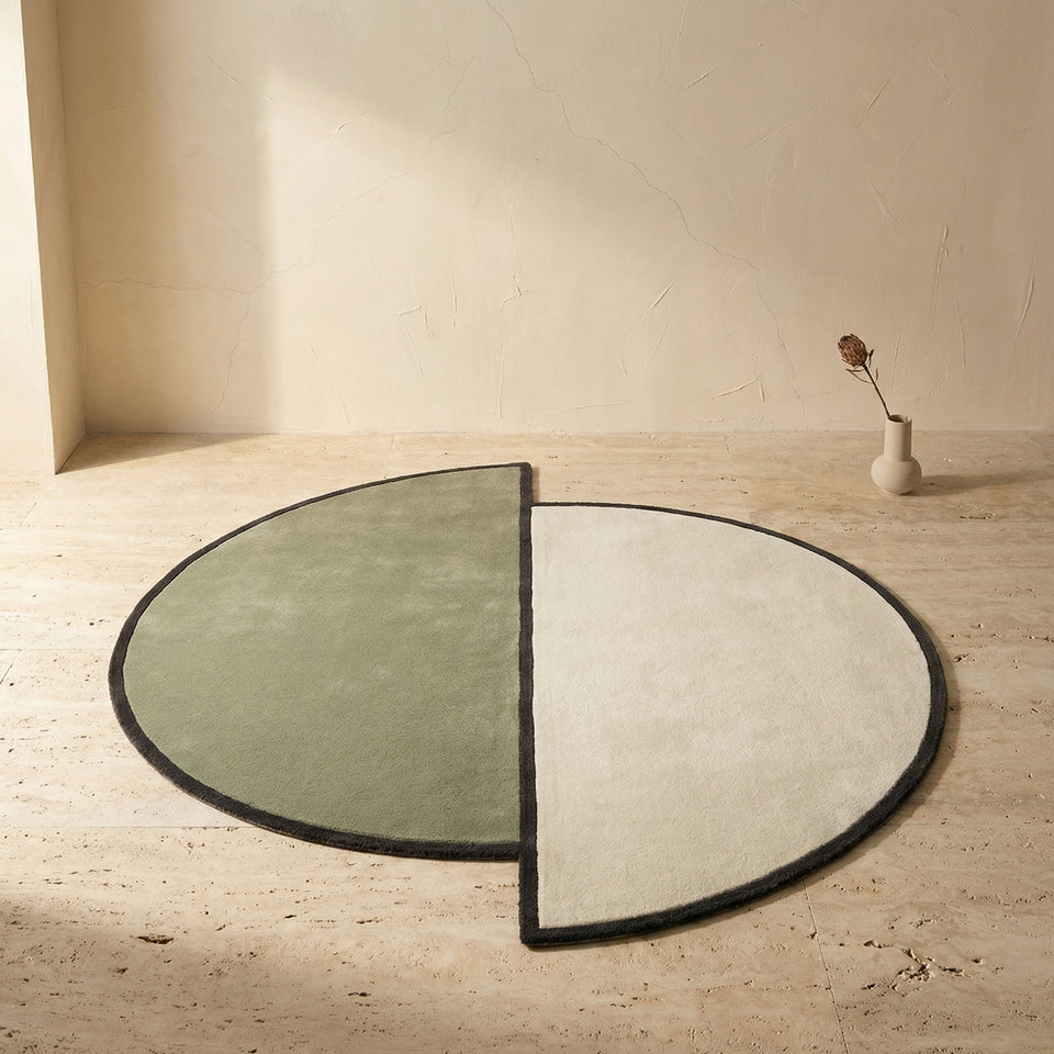 Washable Half-Circle Rug-Rugs & Mats > Area Rugs-casanuva-casanuva