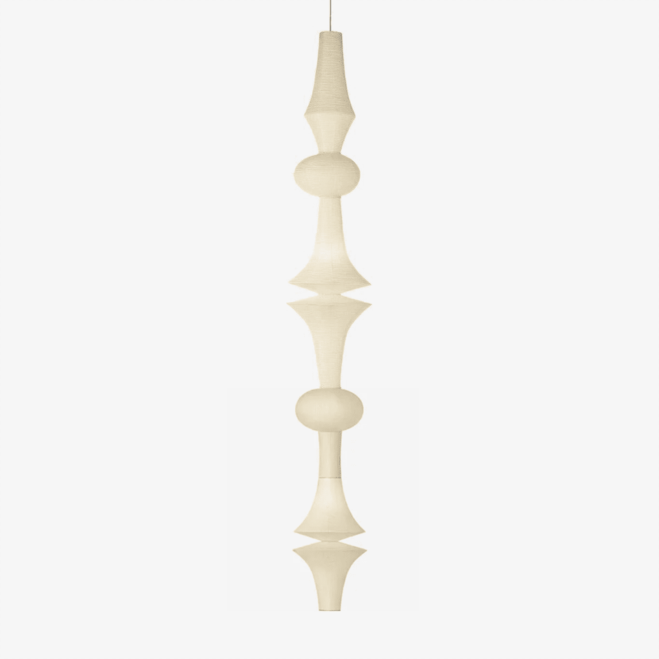 Washi Paper Pendant Light-Lighting > Pendant Lights-casanuva-16.5" x H 133.8"-White-casanuva