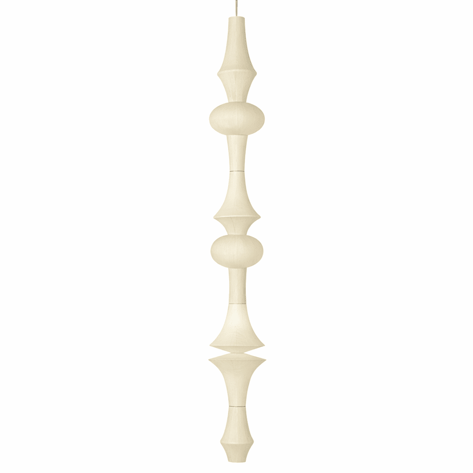 Washi Paper Pendant Light-Lighting > Pendant Lights-casanuva-16.5" x H 185"-White-casanuva