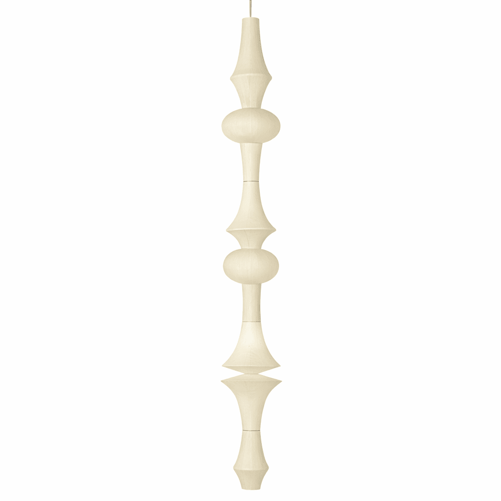 Washi Paper Pendant Light-Lighting > Pendant Lights-casanuva-16.5" x H 185"-White-casanuva