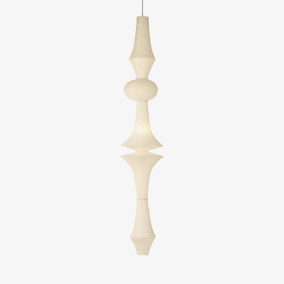 Washi Paper Pendant Light-Lighting > Pendant Lights-casanuva-18.9" x H 106.3"-White-casanuva