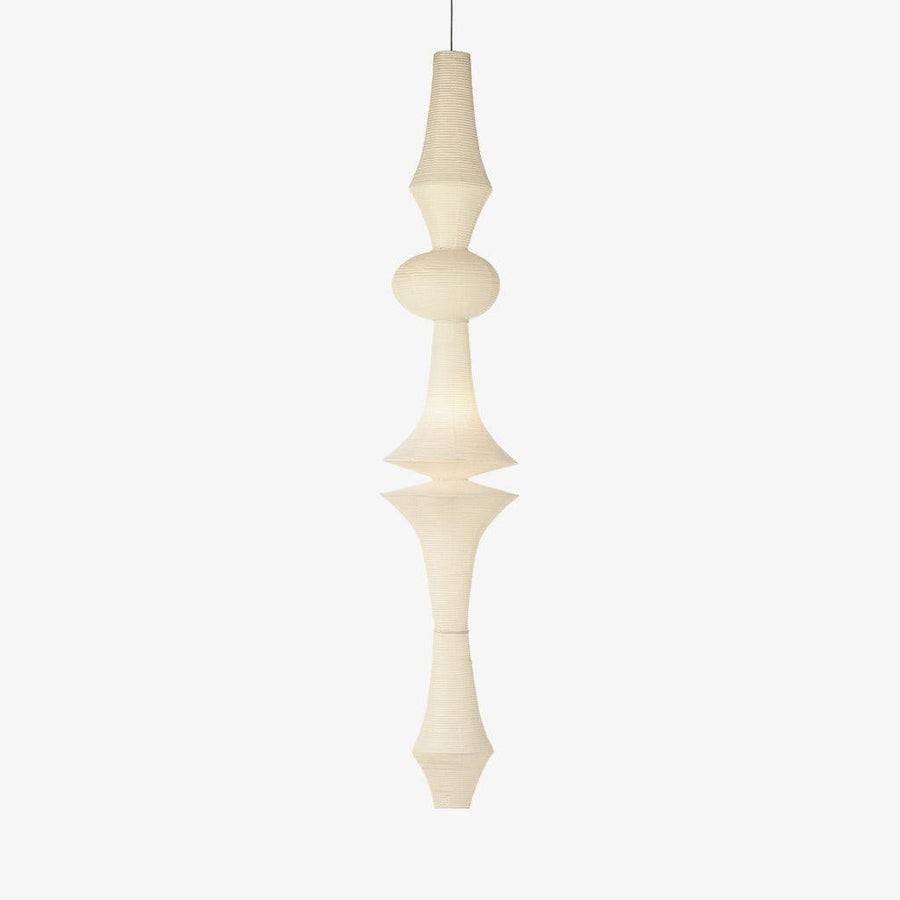 Washi Paper Pendant Light-Lighting > Pendant Lights-casanuva-18.9" x H 106.3"-White-casanuva