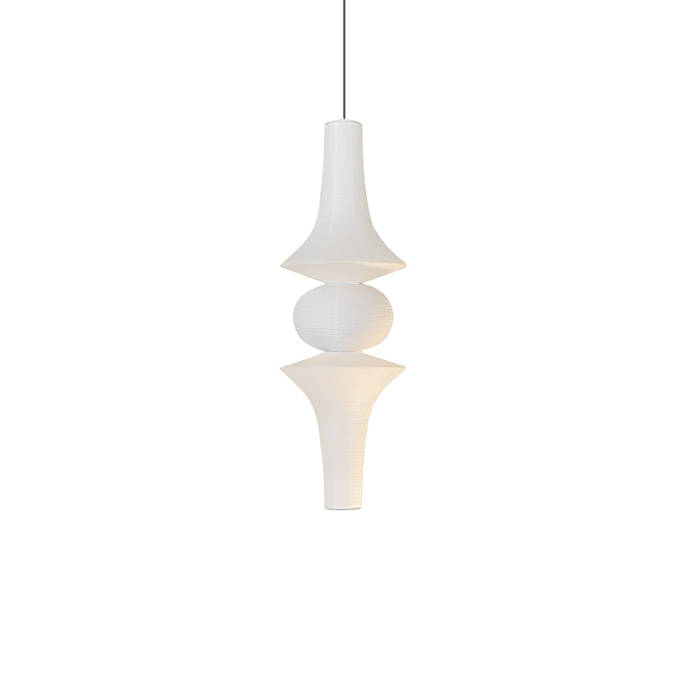 Washi Paper Pendant Light-Lighting > Pendant Lights-casanuva-18.9" x H 59"-White-casanuva