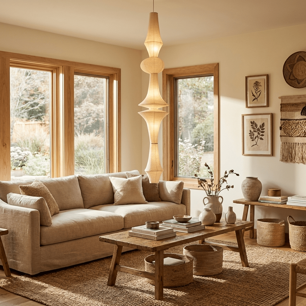 Washi Paper Pendant Light-Lighting > Pendant Lights-casanuva-casanuva