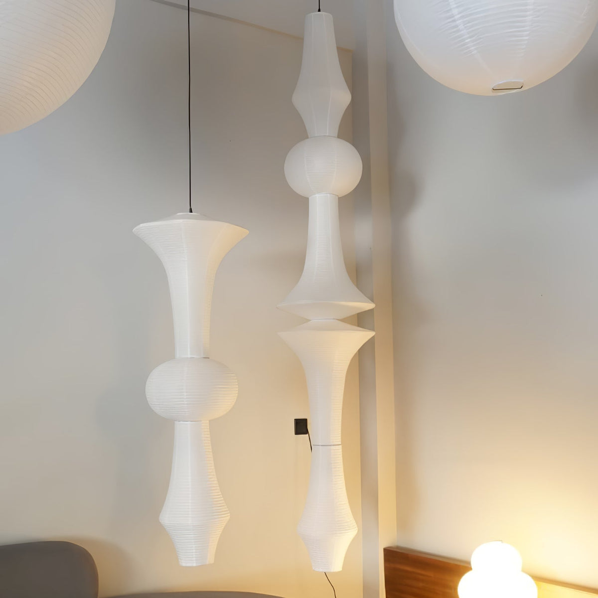 Washi Paper Pendant Light-Lighting > Pendant Lights-casanuva-casanuva