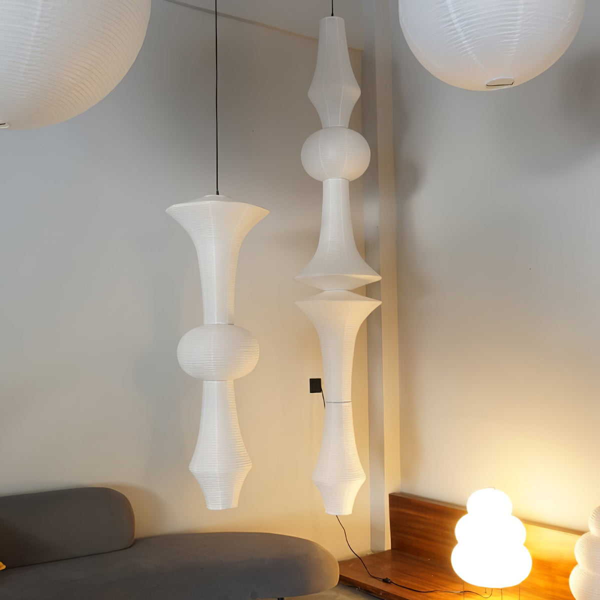 Washi Paper Pendant Light-Lighting > Pendant Lights-casanuva-casanuva