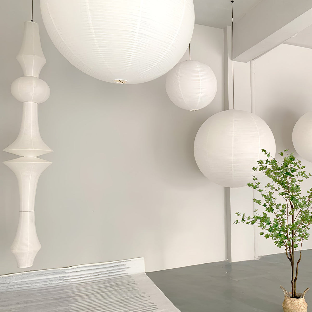Washi Paper Pendant Light-Lighting > Pendant Lights-casanuva-casanuva