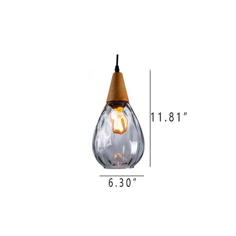 Water Ripple Glass Drop Pendant Light-Lighting > Pendant Lights-casanuva-casanuva