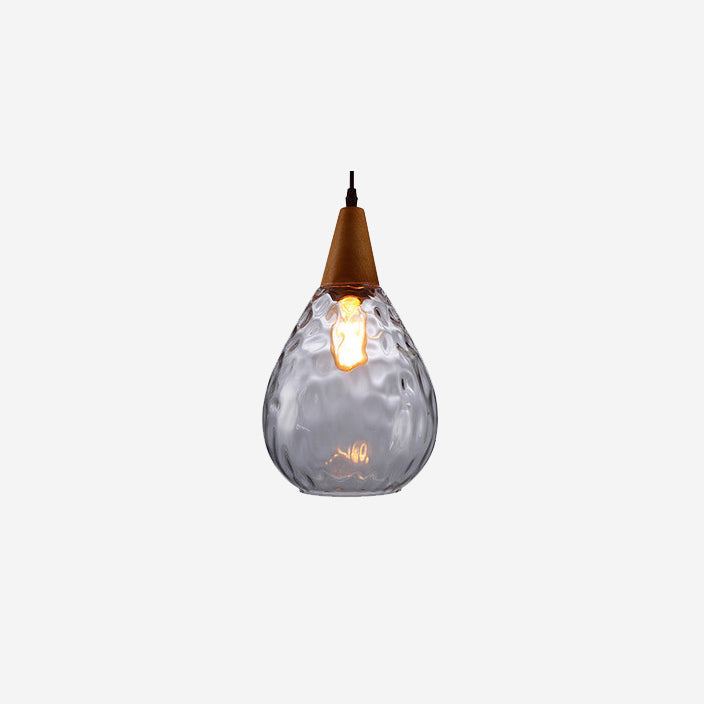 Water Ripple Glass Drop Pendant Light-Lighting > Pendant Lights-casanuva-Large-Clear-100V-120V-casanuva