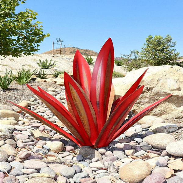 Waterproof Agave Garden Light Outdoor Decorative Lamp Multiple Colors-Lighting > Outdoor Lighting-casanuva-Red-35cm/13.78in-casanuva