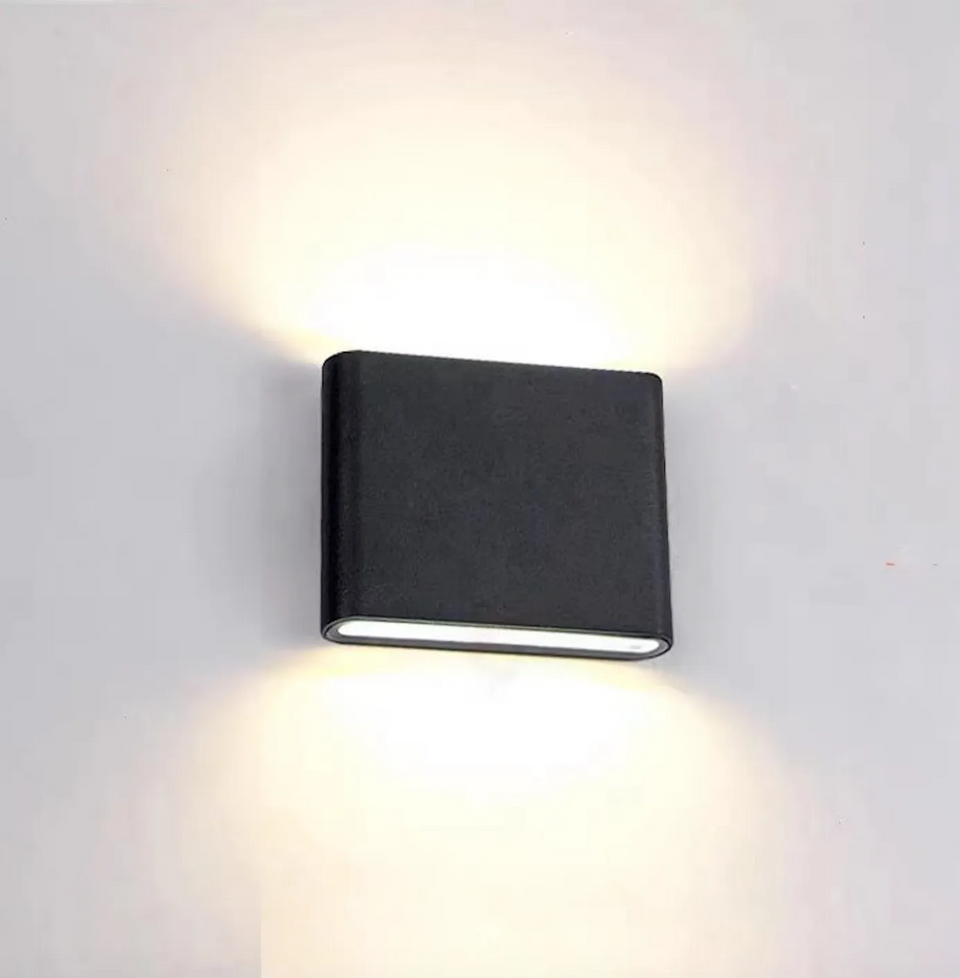 Waterproof Aluminum Outdoor Wall Light Up Down Design-Lighting > Outdoor Lighting-casanuva-Black-D12*H9cm-White Light-casanuva