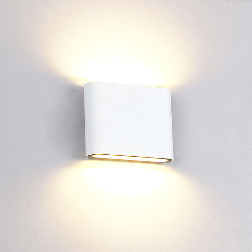 Waterproof Aluminum Outdoor Wall Light Up Down Design-Lighting > Outdoor Lighting-casanuva-White-D12*H9cm-White Light-casanuva
