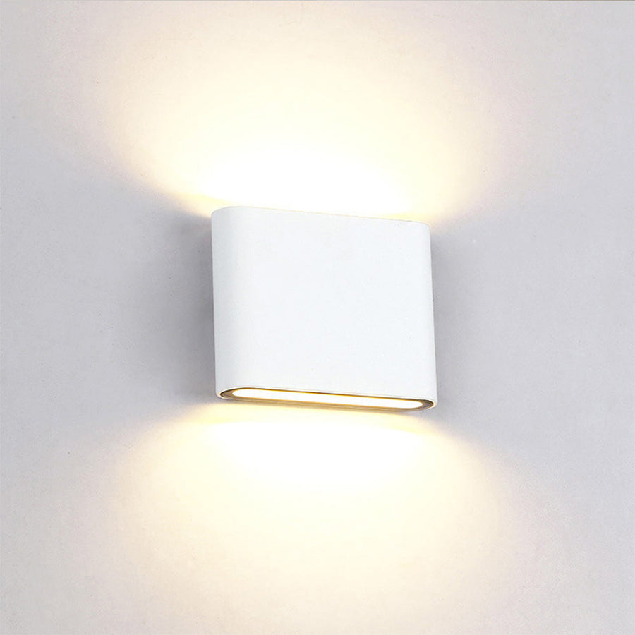 Waterproof Aluminum Outdoor Wall Light Up Down Design-Lighting > Outdoor Lighting-casanuva-White-D12*H9cm-White Light-casanuva