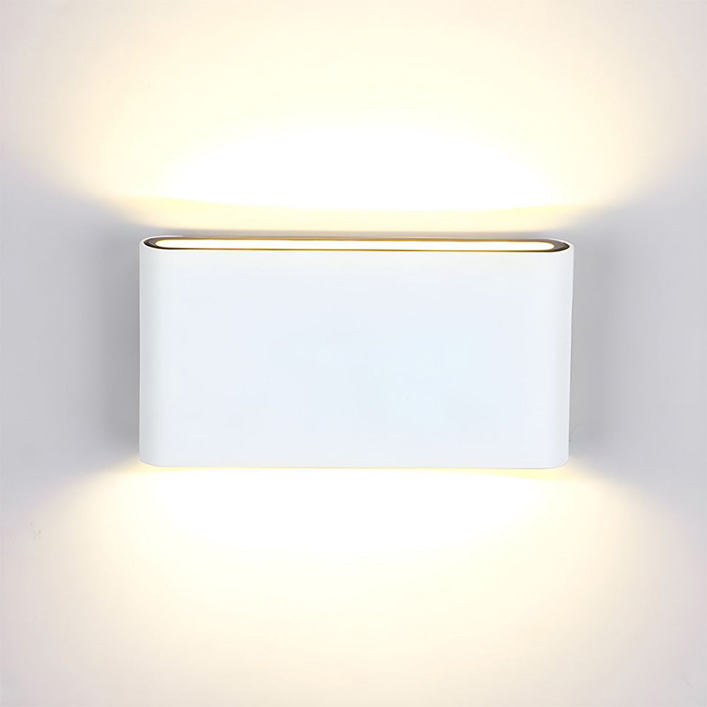 Waterproof Aluminum Outdoor Wall Light Up Down Design-Lighting > Outdoor Lighting-casanuva-White-D18*H9cm-Warm Light-casanuva