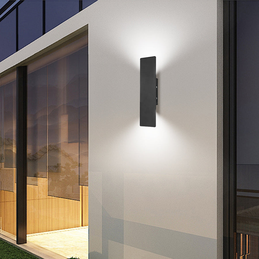 Waterproof IP65 LED Outdoor Wall Light-Lighting > Outdoor Lighting-casanuva-Black-L:20CM-White Light-casanuva