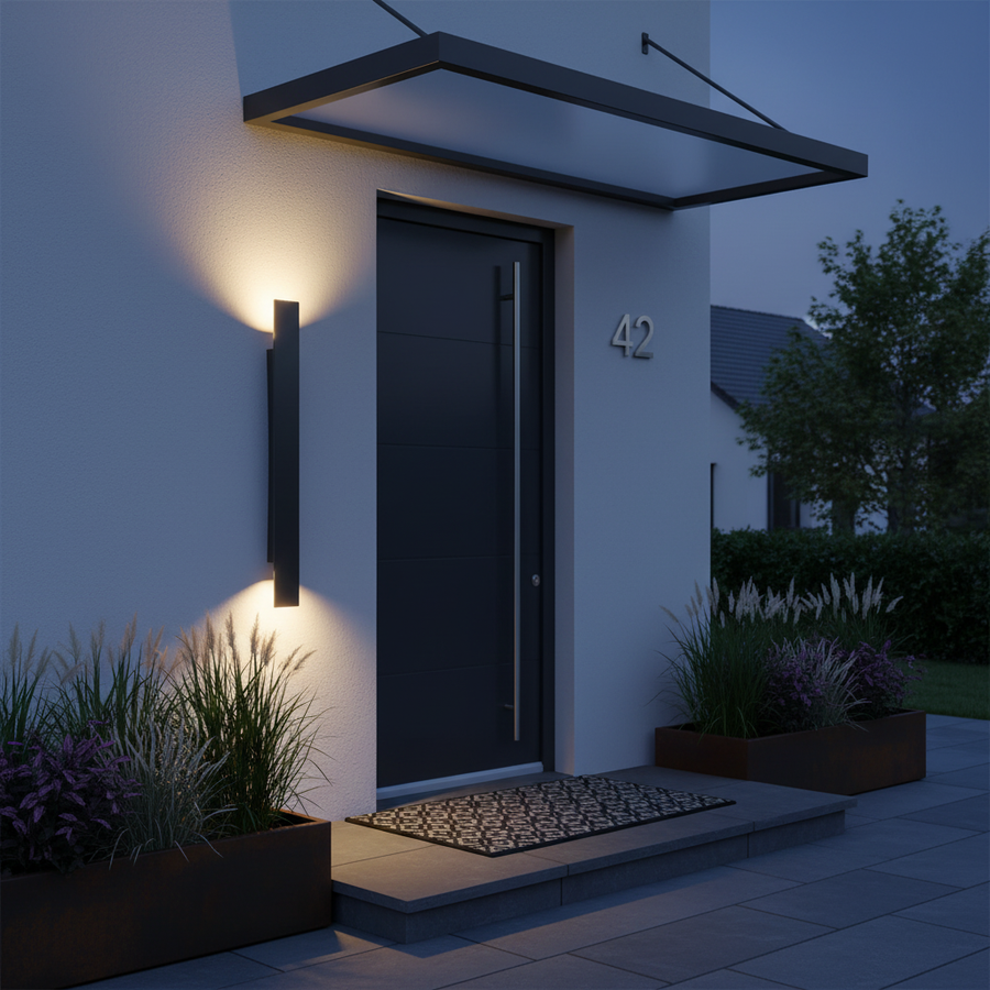 Waterproof IP65 LED Outdoor Wall Light-Lighting > Outdoor Lighting-casanuva-Black-L:61CM-White Light-casanuva