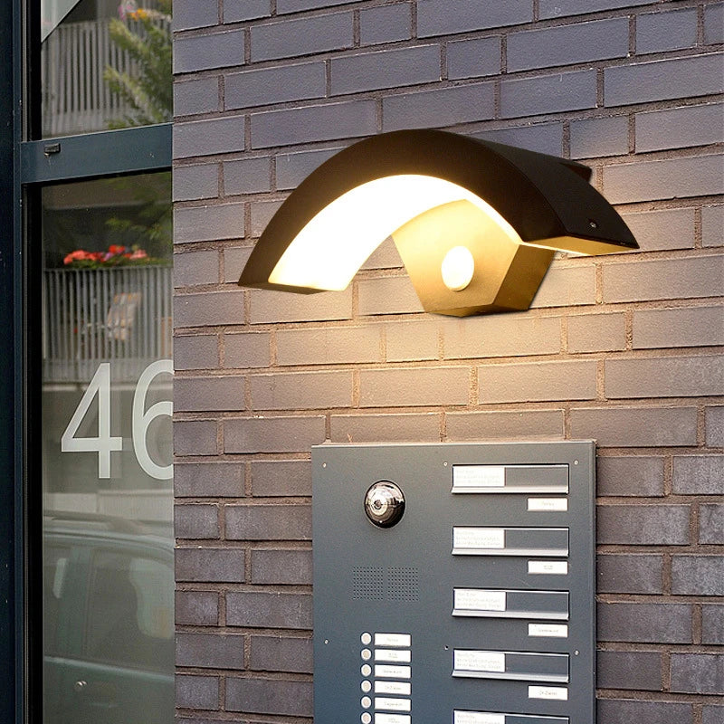 Waterproof IP65 Outdoor Wall Light Garden Lamp-Lighting > Outdoor Lighting-casanuva-Black-Warm White-18W-casanuva