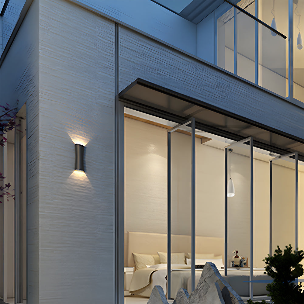 Waterproof LED Outdoor Up and Down Wall Light-Lighting > Outdoor Lighting-casanuva-Black-L26cm*W9cm(14W)-White Light-casanuva
