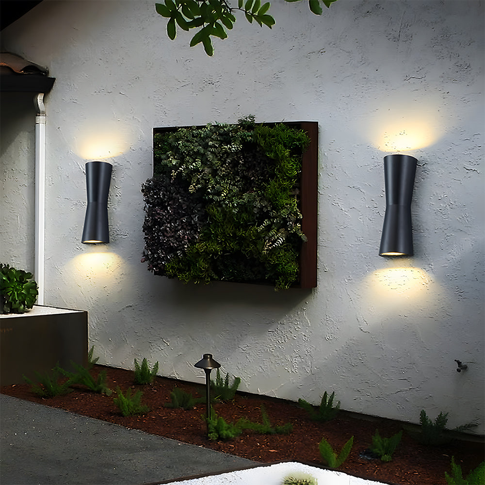 Waterproof LED Outdoor Up and Down Wall Light-Lighting > Outdoor Lighting-casanuva-Black-L26cm*W9cm(6W)-White Light-casanuva