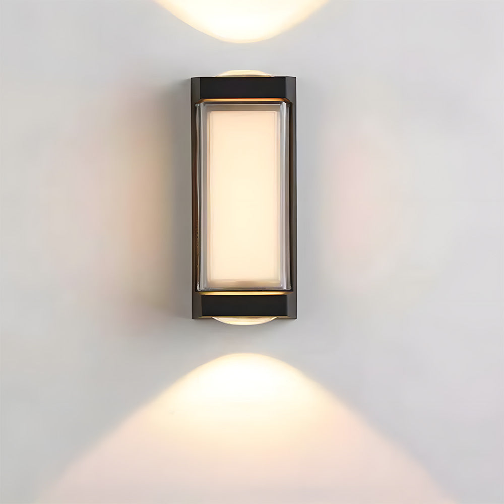 Waterproof LED Outdoor Wall Light Black Up and Down Design-Lighting > Outdoor Lighting-casanuva-casanuva