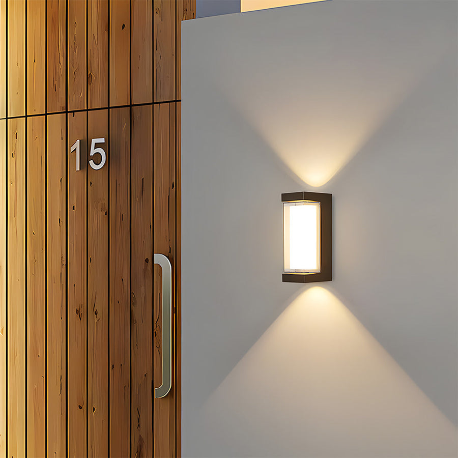 Waterproof LED Outdoor Wall Light Black Up and Down Design-Lighting > Outdoor Lighting-casanuva-casanuva