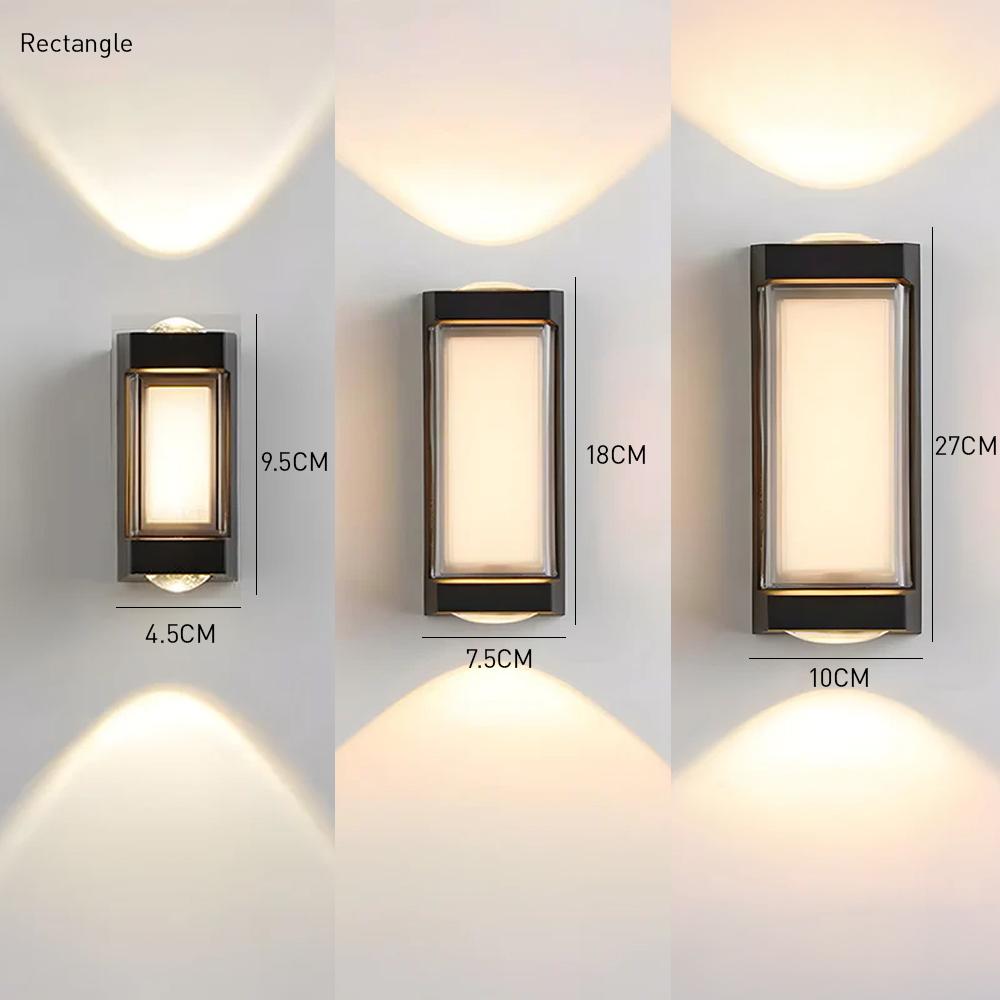 Waterproof LED Outdoor Wall Light Black Up and Down Design-Lighting > Outdoor Lighting-casanuva-casanuva