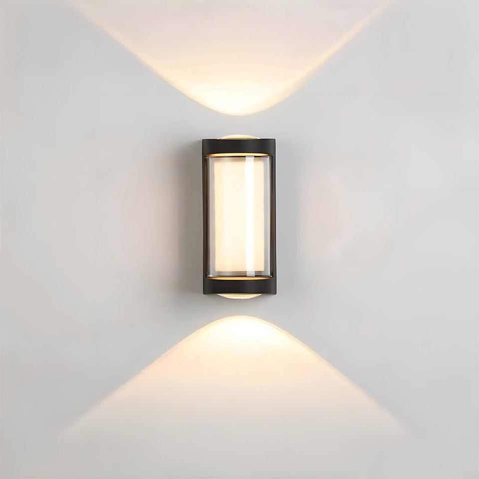 Waterproof LED Outdoor Wall Light Black Up and Down Design-Lighting > Outdoor Lighting-casanuva-casanuva