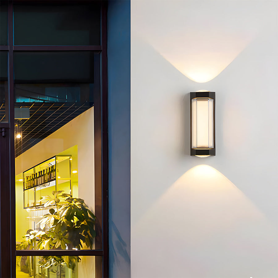 Waterproof LED Outdoor Wall Light Black Up and Down Design-Lighting > Outdoor Lighting-casanuva-casanuva