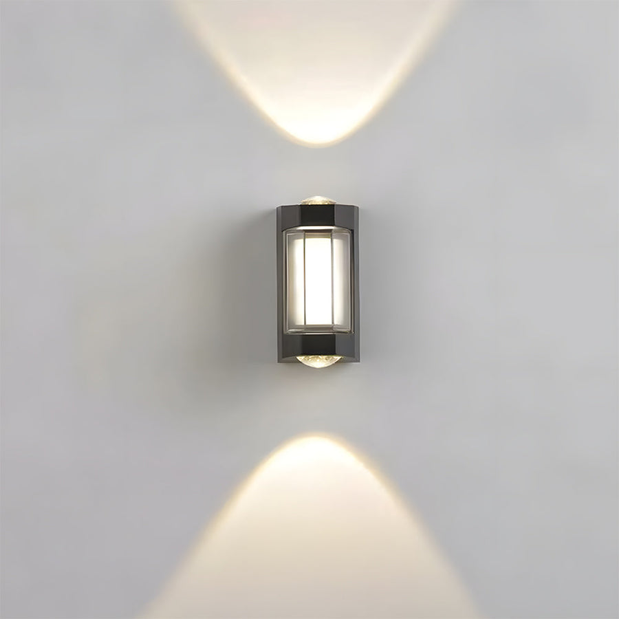 Waterproof LED Outdoor Wall Light Black Up and Down Design-Lighting > Outdoor Lighting-casanuva-casanuva