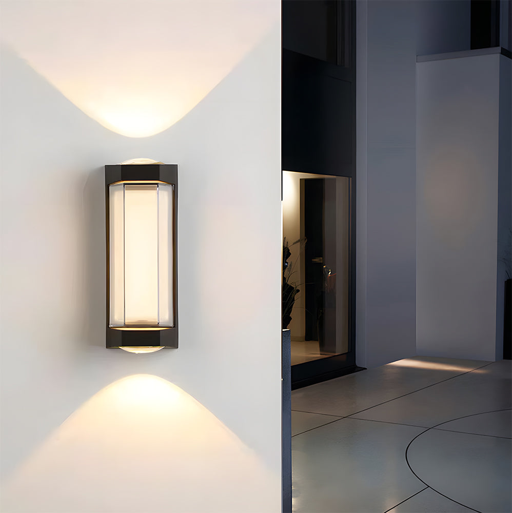 Waterproof LED Outdoor Wall Light Black Up and Down Design-Lighting > Outdoor Lighting-casanuva-casanuva