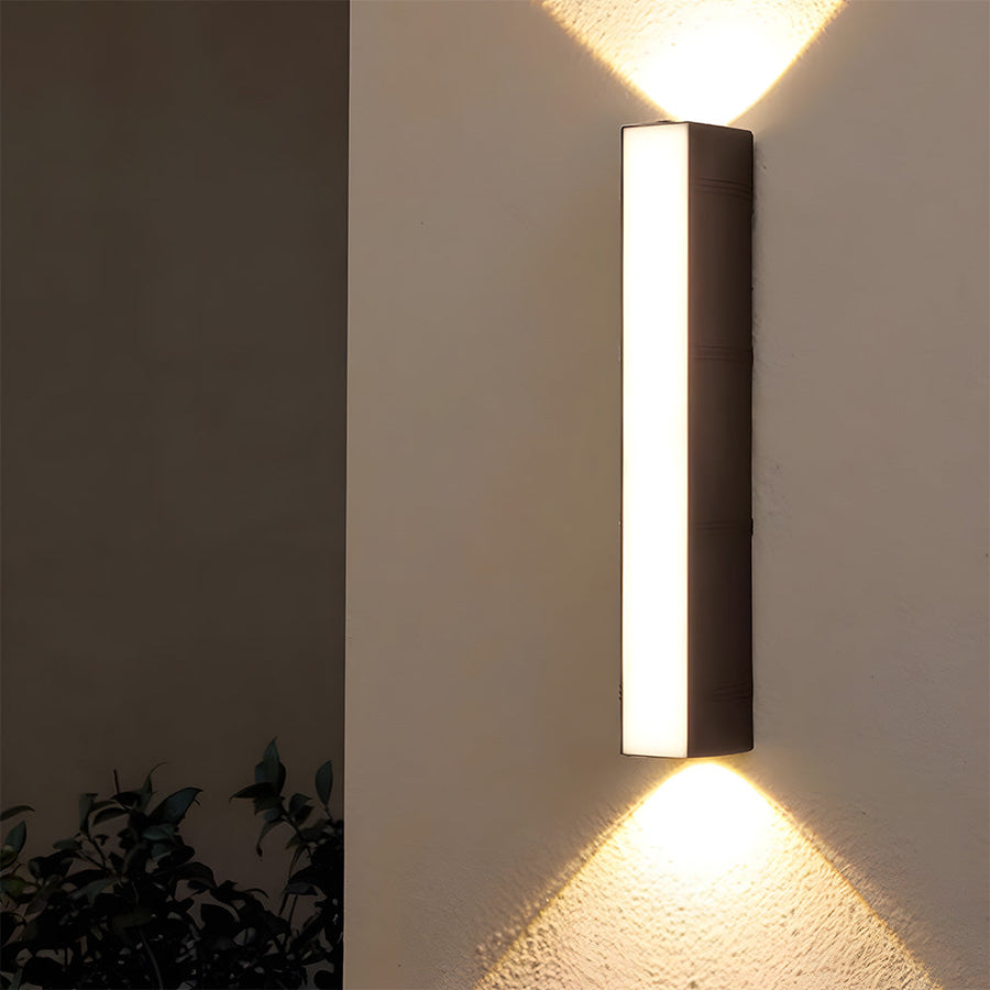 Waterproof LED Outdoor Wall Light Three-Way Luminous Design-Lighting > Outdoor Lighting-casanuva-Black-L15.5cm*H7(12W)-Warm Light-casanuva