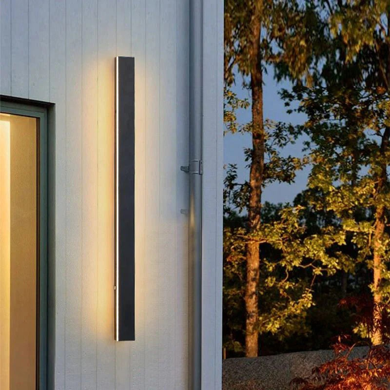 Waterproof LED Outdoor Wall Light for Front Door-Lighting > Outdoor Lighting-casanuva-Black-W5*H80cm(19W)-White Light-casanuva