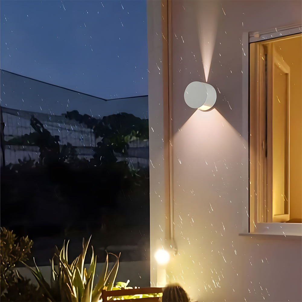 Waterproof Outdoor Wall Light IP65-Lighting > Outdoor Lighting-casanuva-White-D12cm-White Light-casanuva
