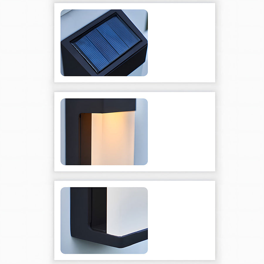 Waterproof Solar Outdoor Wall Light IP44-Lighting > Outdoor Lighting-casanuva-casanuva