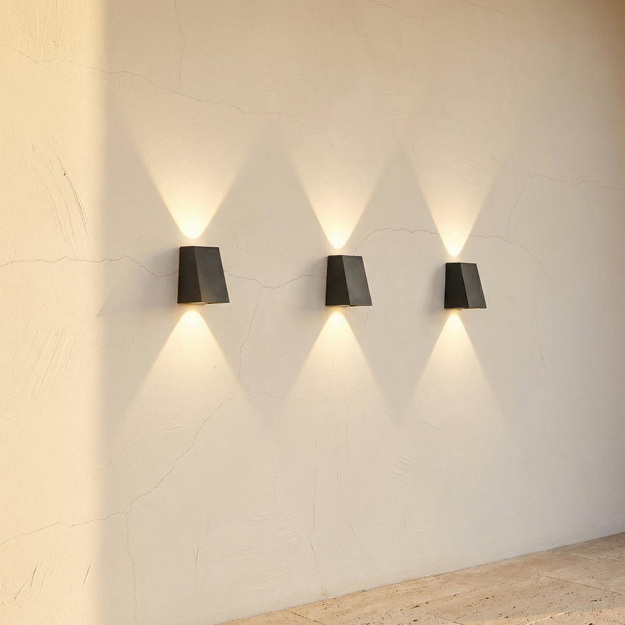 Waterproof Solar Outdoor Wall Light Up and Down for Fence Garage Porch-Lighting > Outdoor Lighting-casanuva-casanuva