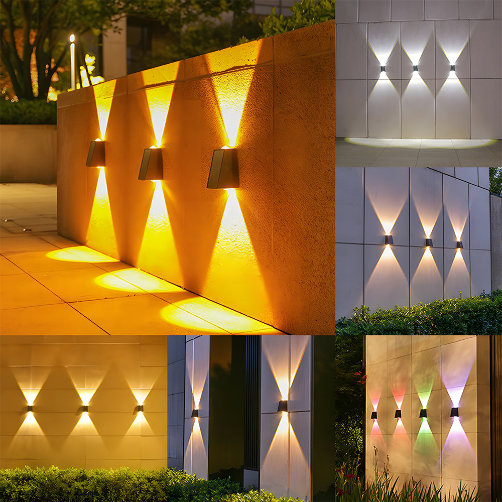 Waterproof Solar Outdoor Wall Light Up and Down for Fence and Porch-Lighting > Outdoor Lighting-casanuva-casanuva