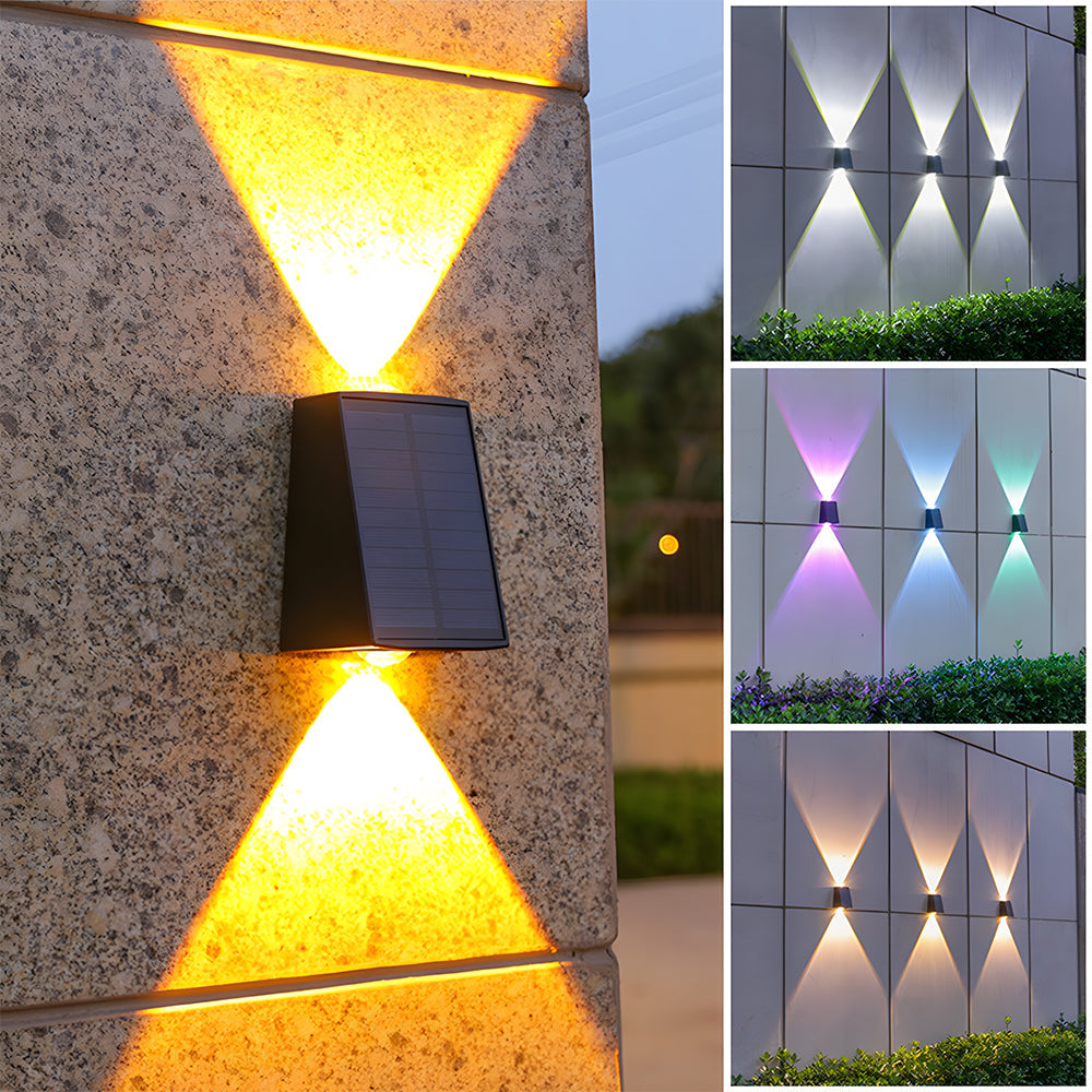 Waterproof Solar Outdoor Wall Light Up and Down for Fence and Porch-Lighting > Outdoor Lighting-casanuva-casanuva