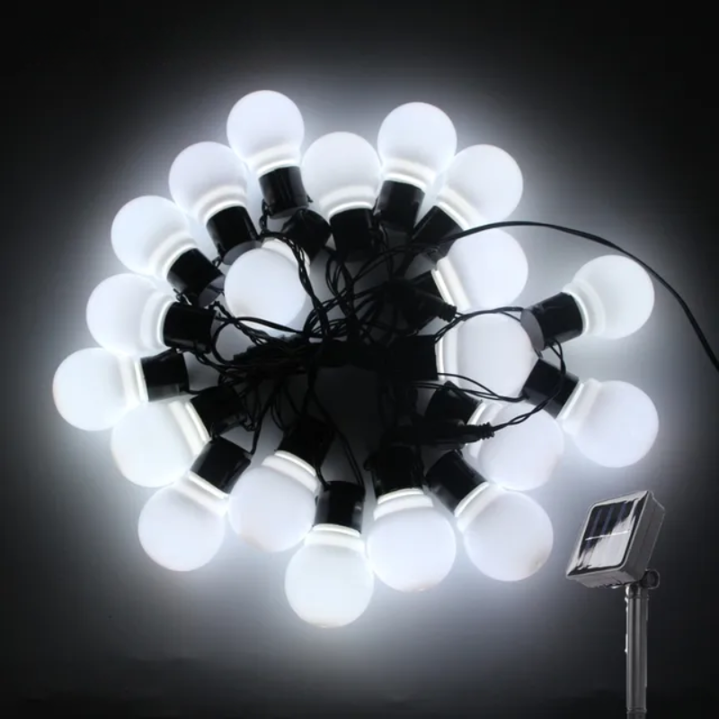 Waterproof Solar String Lights for Outdoor Garden and Balcony-Lighting > Outdoor Lighting-casanuva-Clear White Light-4m 10 Lights-casanuva