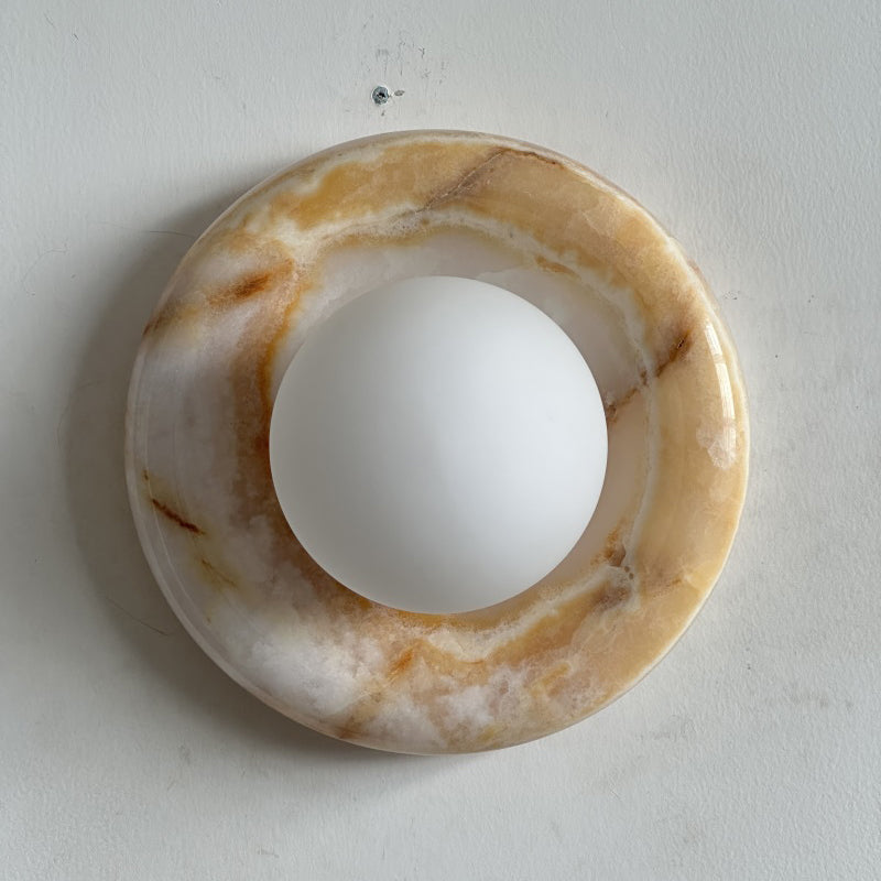 White Jade Wall Sconce-Lighting > Wall Lights-casanuva-20cmx20cm-White Jade S13-casanuva