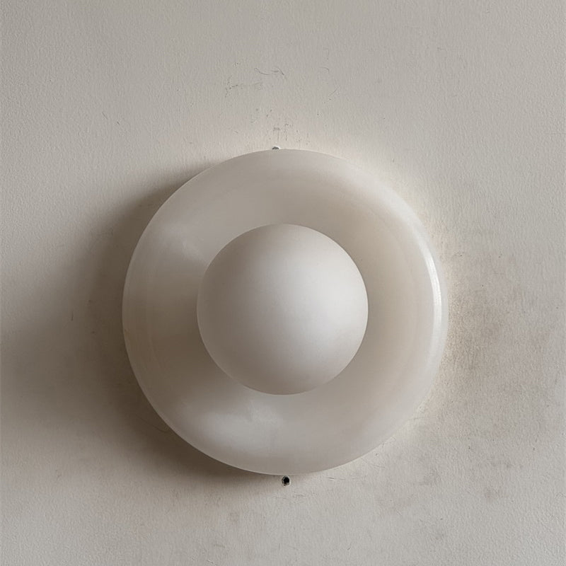 White Jade Wall Sconce-Lighting > Wall Lights-casanuva-20cmx20cm-White Jade V02-casanuva