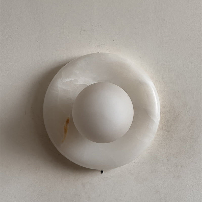 White Jade Wall Sconce-Lighting > Wall Lights-casanuva-20cmx20cm-White Jade V07-casanuva